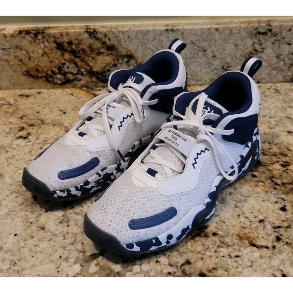 Adidas D.O.N Issue #3 Team Crew Men's 10 White Navy Blue Donovan Mitchell DON